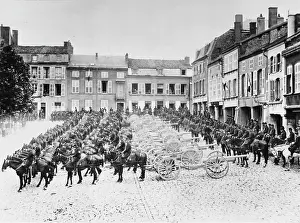 75mm: French artillery parade WWI