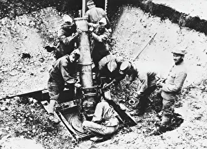 Establish: French artillery WWI
