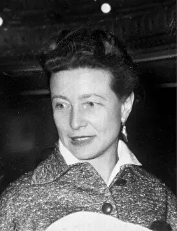 Feminists: French author and philosopher Simone de Beauvoir