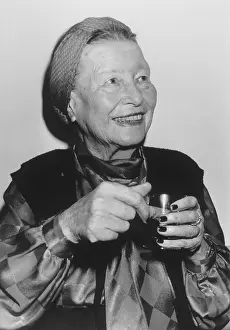 Feminists: French author and philosopher Simone de Beauvoir
