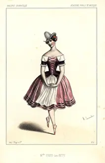 Dollet: French ballet dancer Mlle. Sofia Fuoco in Betty, 1846