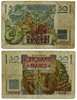 Banque: French bank note, 50 Francs