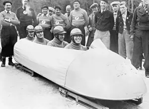 Bobsled: The French bobsled Champagne Coq-Tail at the Olympic games