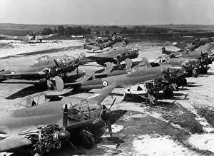 Bombers: French bomber destroyed on the ground, 1940