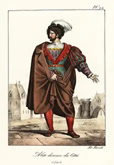 Plumed Cap: French bourgeois man, 1545
