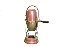 Warms: French brass coffee pot