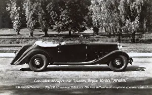Conduite: French Cabriolet Aries Super 10/50