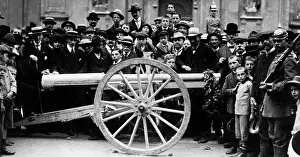 Apparently: French cannon obtained as war loot, 1914