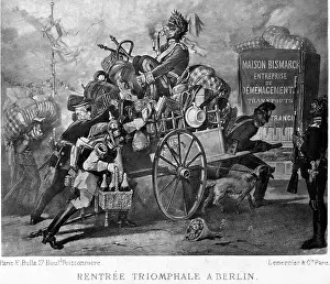 Helmuth: French caricature on the return of the German troops to Berl