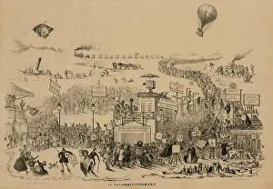 Fads: French cartoon about the rush to try photography ?