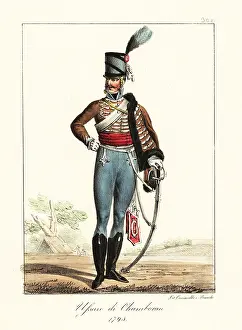 Frogging: French cavalryman in the Regiment de Chamborant