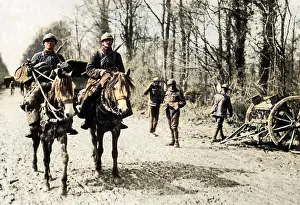 Cavalrymen: French cavalrymen on Western Front, WW1
