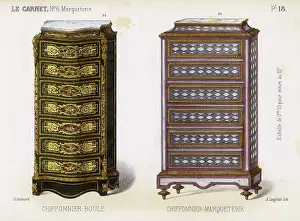 Boule: TWO FRENCH CHIFFONNIERS