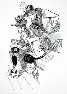 Entertainments: French children at the circus, one of the traditional