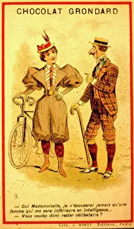 Bachelor: French Chocolat Grondard trade card