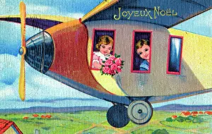 Joyeux: French Christmas Card - Aviation