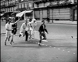 Recover: French Civilians Holding A White Flag and A
