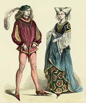 Slashed: French Costumes 1475