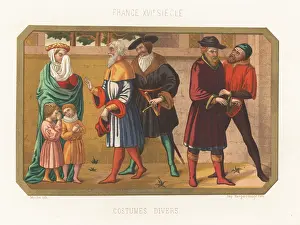 Charles Louandre: French costumes, 16th century