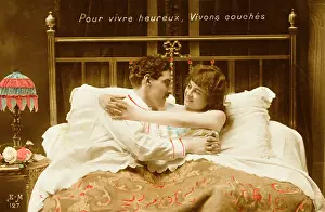 Lampshade: FRENCH COUPLE IN BED