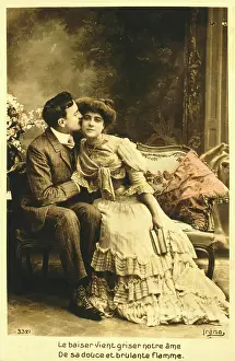 Intimate: French couple in intimate scene