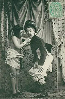 Garters: French couple seduction sequence