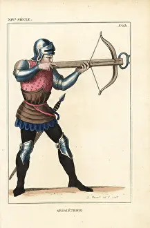 Crossbowman: French crossbowman, 14th century