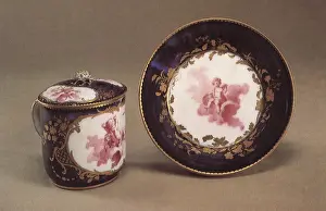 Sevres: French Cup and Saucer