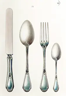Becquet: French Cutlery set, Becquet, Paris