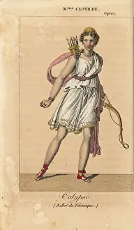 Almanach: French dancer Mlle. Clotilde as Calypso in