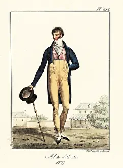Cudgel: French dandy or Incroyable in summer outfit