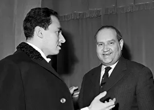 Serge: French director S. Baudo and Soviet violinist D. Oistrakh