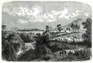 Puebla: French encampment at Puebla