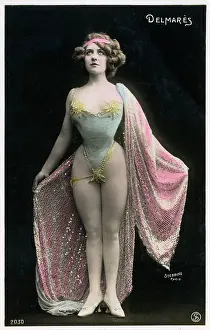 Sequins: French exotic cabaret dancer in remarkable costume
