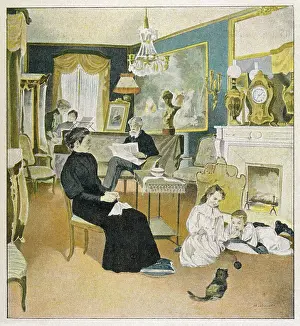 Cheerfully: FRENCH FAMILY IN SALON