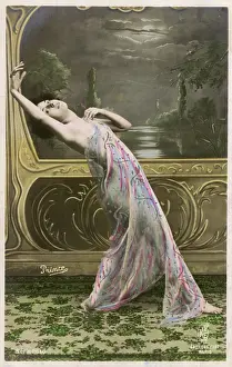 Backward: French Fantasy Beauty in see-through drape