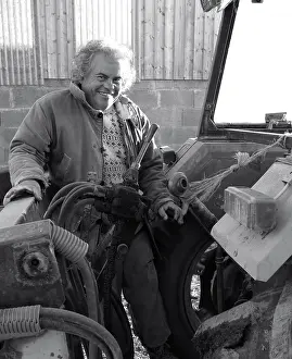 The Japics Historic Image Collection: French farmer with his tractor