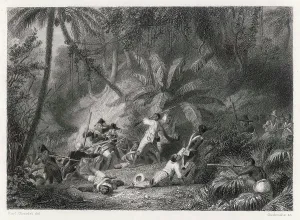 Agression: French fighting forces of Toussaint in Haiti