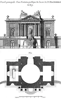 Blondel: FRENCH FOUNTAIN 18TH C