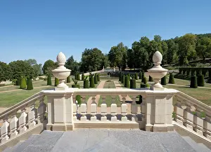 Hectare: French garden, Chateau de la Chaize, Odenas, Rhone, France
