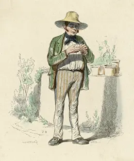 Jerkin: A French Gardener at work in his garden