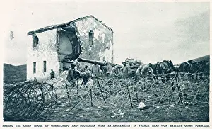 Uphill: A French heavy-gun battery on the Macedonian border