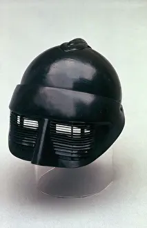 Visor: French helmet with visor, WW1