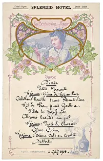 Menus: FRENCH HOTEL MENU 1904