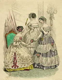 Jacobs: Three French ladies in crinolines