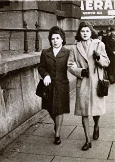 Grenville Collins / Tom Gillmor Collection: Two French ladies out for a stroll