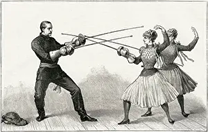 Epee: FRENCH LADY FENCERS (1)