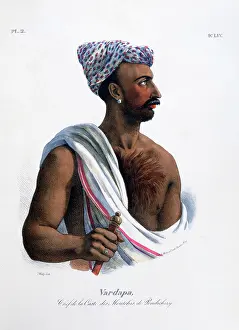 Caste: French lithograph of Vardapa, chief of the Moutchi