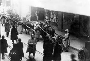 Ruhrkampf: French machine gun carts in Dortmund, 1920s