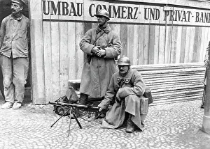 Alteration: French machine gun position in a German city